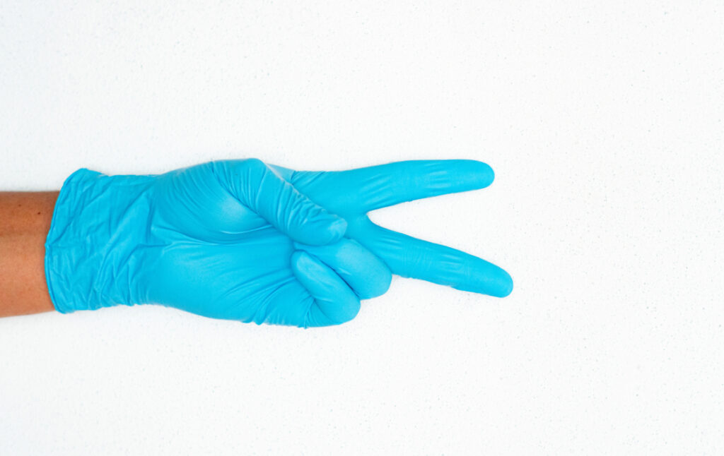 Guantes de goma